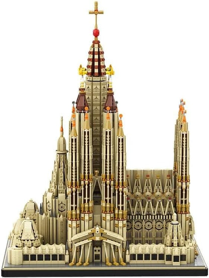 Sagrada Familia Cathedral Spain Architecture Building SetSpain Landmarks Castle Church MOC Modular City Building House Model Large Kit for Adults Collection（10045 PCS）