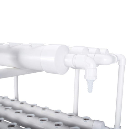 LAPOND Hydroponics Growing System Kit,108 Plant Sites 3 Layers Food-Grade PVC-U Pipes Hydroponic Grow Kit Gardening System with Water Pump, Timer,Net Pots and Sponge for Vegetables,Fruits,Herb