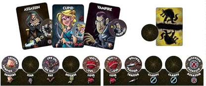 One Night Ultimate Vampire by Bezier Games | Ages 8+ | 3-10 Players | Scary Fun Party Game for Kids &amp Families | Fast-Paced Gameplay | Engaging Social Deduction | Hidden Roles &amp Bluffing