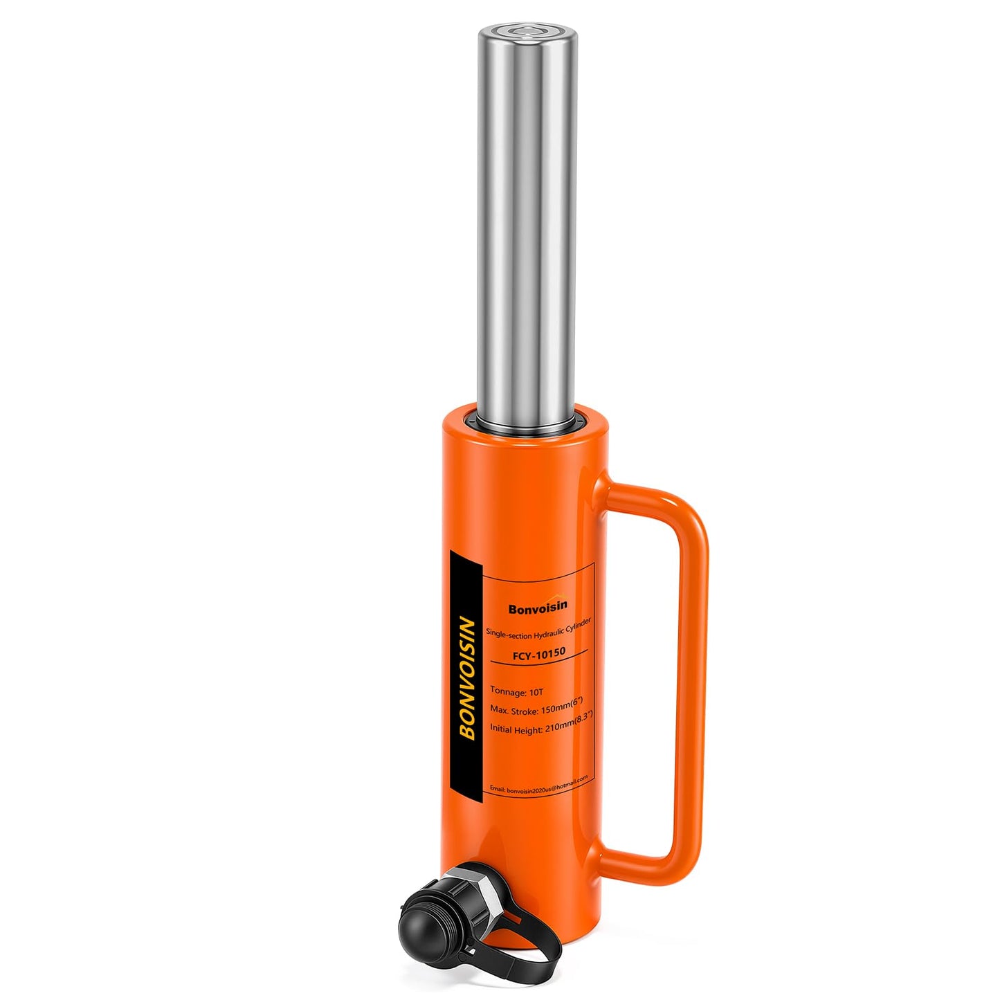 Bonvoisin Hydraulic Ram Cylinder 10T Hydraulic Jack Porta Power 6" Stroke Long Ram Single Acting Lifting Cylinders for Machinery Shipbuilding