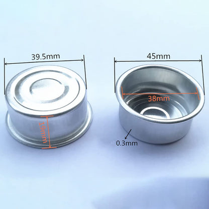 UUYYEO 20 Pcs Aluminium Candle Cups Holders Candlestick Liners Inserts Holders Tea Light Case Containers for Lamp or Candle Making