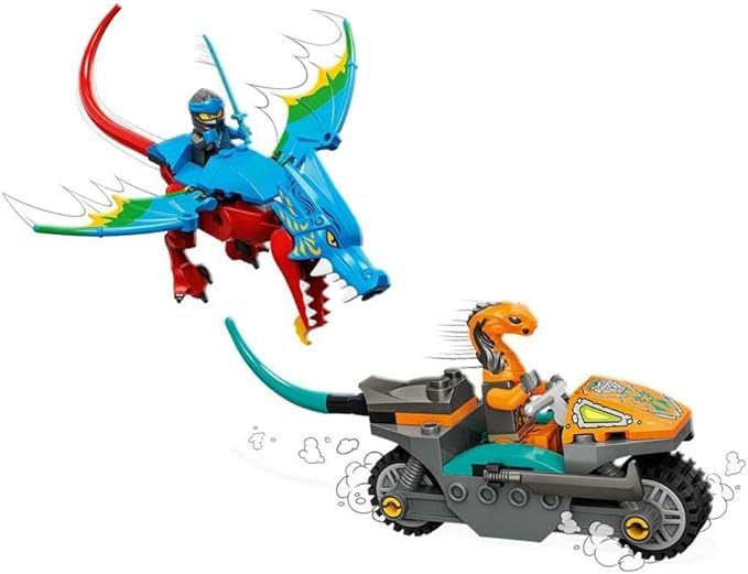Lego 71759 Ninjago Dragon Temple Ninja Toy and Figure Set with Motorcycle Includes NYA Figure to Protect The Temple Multi-Colour