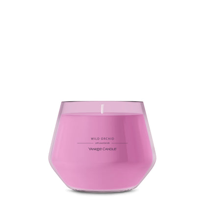 Yankee Candle Studio Scented Candle, Single Wick Jar Candle for Home Fragrance, Premium Plant Wax Blend, Long Lasting Burn, Wild Orchid (Pack of 1)