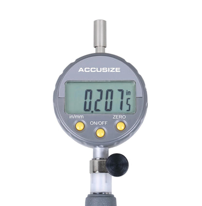 Accusize Industrial Tools 2-6 inch by 0.0005'' Digital Bore Gage, Stem Length 6'', Ee20-5274