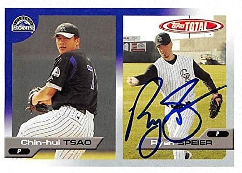 Sports Memorabilia Autograph Warehouse 291654 Ryan Speier Autographed Baseball Card - Colorado Rockies FT 1995 Topps Total No. 604