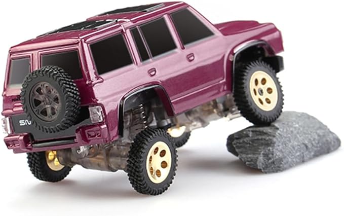 Mini RC Crawler Truck 4x4 1/64 Scale 2.5 KM/H RTR RC Car RC Rock Climbing Hobby Remote Control Car Off-Road Vehicle RC Buggy with LED Lights Ready-to-Run for Adults