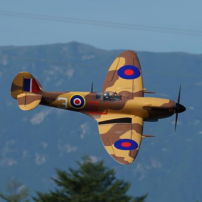 Spitfire 1.2m Warbird RC Airplane RC Fighter PNP (Transmitter Receiver or Battery NOT Included) (Brown)