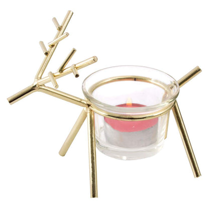 XILIN-1987 Candle Holderss Wrought Iron Deer Candle Holder Candlelight Dinner Props Candlestick Table Home Furnishings Decorative Candlestick