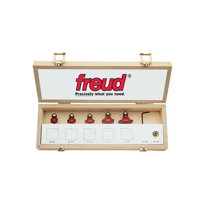 Freud 89-102: 5 Piece Round Over/Beading Bit Set (1/4" Shank)