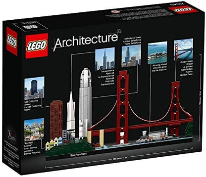LEGO Architecture Skyline Collection 21043 San Francisco Building Kit Includes Alcatraz Model Golden Gate Bridge and Other San Francisco Architectural Landmarks (565 Pieces)
