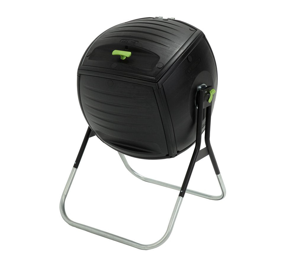 Lifetime 60076 50 gal Compost Tumbler, Black