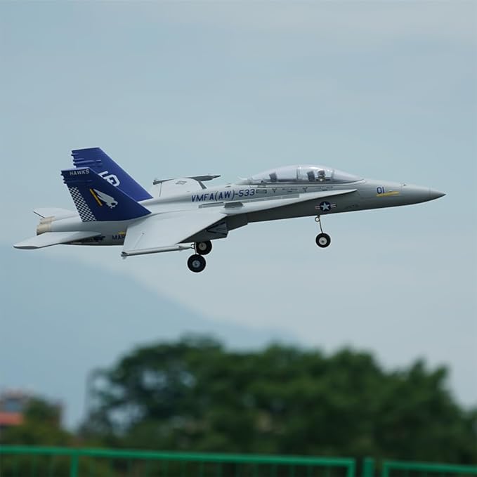 F-18 Hornet Twin 40mm EDF RC Airplane PNP (Transmitter Receiver or Battery not Included) (The Hawks)