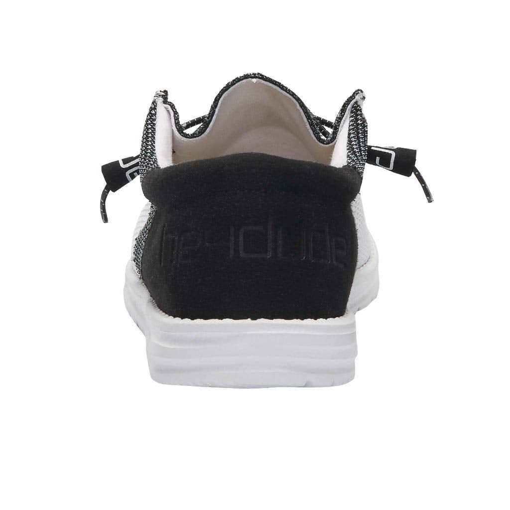 Hey Dude Men's Wally Sox Funk Black Ice Size 9 | Men’s Shoes | Men's Lace Up Loafers | Comfortable & Light-Weight
