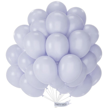 PartyWoo Dusty Blue Balloons 50pcs 12 Inch Slate Blue Boho Neutral Latex Helium Balloons for Baby Shower Wedding Graduation Anniversary Retirement Cat Tornado Birthday Party Decorations Blue-F51