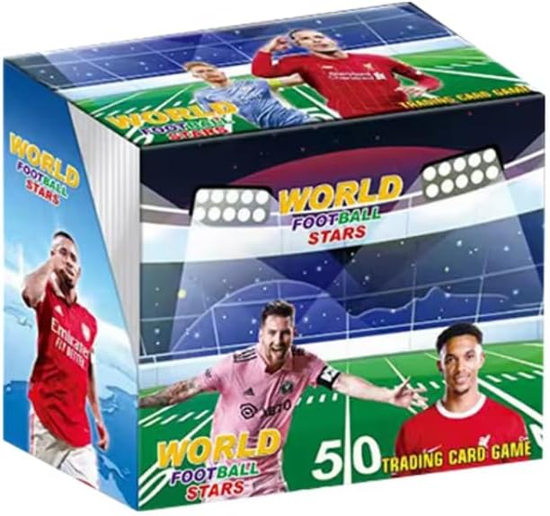 Sport Soccer Cards 288 Laser Play Cards Star Trading World Football Soccer Favorite Players Game Packs