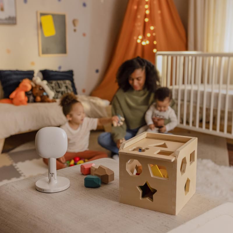 Nanit Pro Smart Baby Monitor & Flex Stand - 1080p Wi-Fi Video Camera, Sensor-Free Sleep & Breathing Motion Tracker, 2-Way Audio, Sound/Motion/Cry Notifications, Night Vision, and Breathing Band