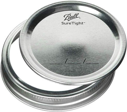 Ball Wide Mouth Glass Mason Jars with Lids and Bands, Used for Canning, Pickling, Juice, Jam, Jelly, Quart Size 32 Ounce (Pack of 2)
