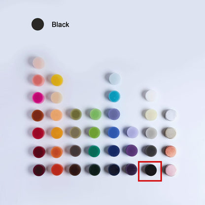 MOZEAL 3" x 6" Hand-Poured Unscented Candle,Dripless Pillar Candle Set of 3,Long Lasting Burning,Approx 120 Hours Burn Time,Rustic Country Style,for Wedding,Dinner,Christmas and Home Decor,Black