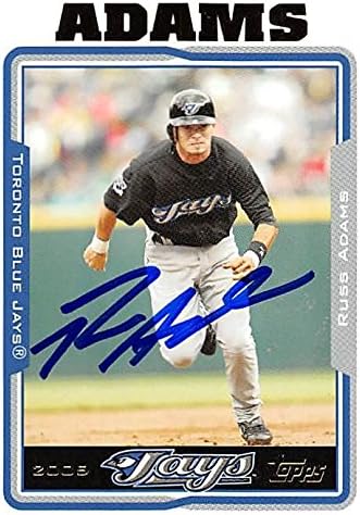 Sports Memorabilia Autograph Warehouse 302266 2006 Russ Adams Autographed Baseball Card - Toronto Blue Jays