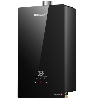 GASLAND Gasmart E 199,000 BTU Tankless Water Heater, Up to 7.6 GPM, CSA Certified Whole House Natural Gas Indoor Installation Residential On-demand Instant Hot Water Heater, CE686NG