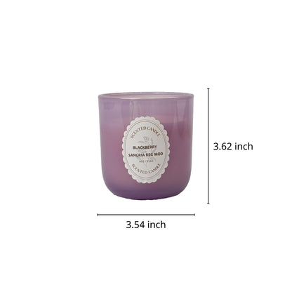BlackBerry Sangria Reg Mod Scented Candle 8oz – CW Studio Color Glass Jar — Hand-Poured Soy & Paraffin Wax – Clean Burn, Smokeless, Up to 30 Hours, Home Decor & Gift Giving