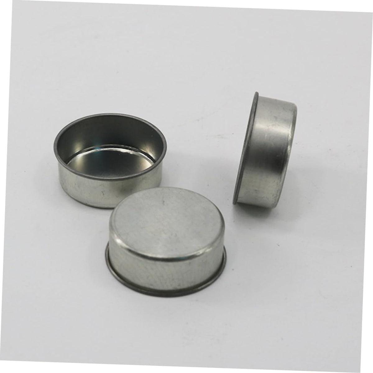 DOITOOL 10pcs Galvanized Iron Candlestick Tealight Candle Tins DIY Jars for Cosmetics