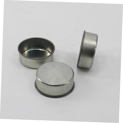 DOITOOL 10pcs Galvanized Iron Candlestick Tealight Candle Tins DIY Jars for Cosmetics