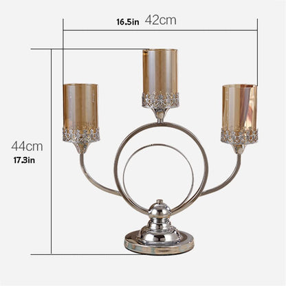 Candlestick Holders Modern Candle Holder Romantic Creative Candle Holder Wedding Decoration Candle Light Dinner Props Metal Candle Holder Ornaments Candle Holders