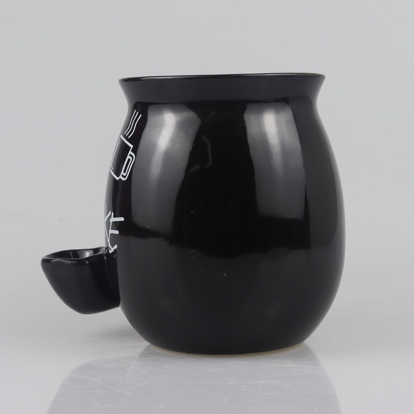ISTOOLL Coffee Mug, Novelties Ceramic Cup Father's Day Gift, Black