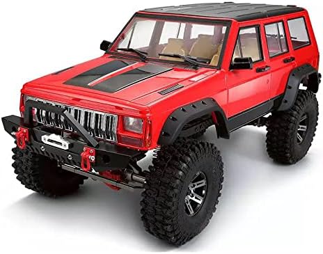 RC Car Hard Body Shell Kit313mm Wheelbase Cherokee Body Car Shell for 1/10 RC Crawler Axial SCX10 &amp SCX10 II 90046 90047 TRX4 Kit (Red)