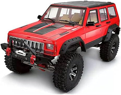 RC Car Hard Body Shell Kit313mm Wheelbase Cherokee Body Car Shell for 1/10 RC Crawler Axial SCX10 &amp SCX10 II 90046 90047 TRX4 Kit (Red)
