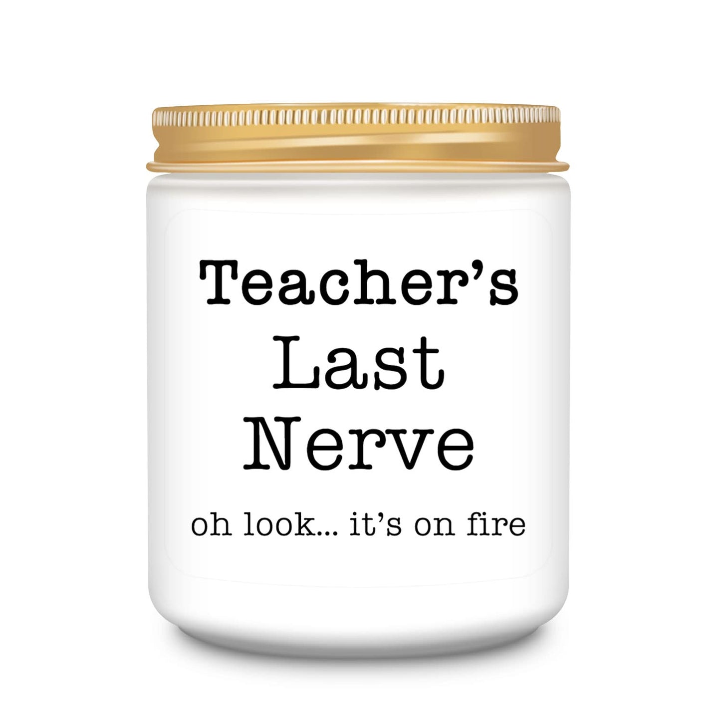 Homsolver Teacher Appreciation Gifts for Women, Christmas Birthday Valentines Retirement Thanksgiving Teachers' Day Graduation Season, Teacher’s Last Nerve Scented Candles
