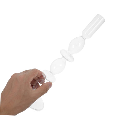 Abaodam Glass Taper Candle Holder Decorative Double Ring Glass Candlestick Stand for Wedding Table Centerpiece Romantic Home Party Décor