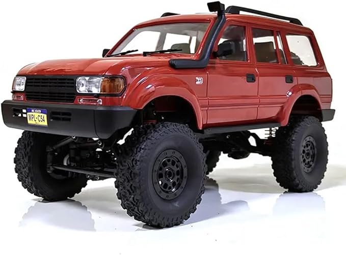RC Rock Crawler 4x4 RC Truck WPL C54 1/16 RC Crawler RTR Remote Control Truck Off Road 2.4G All Terrain with Proportional Steering 260 Motor New Gearbox Upgraded Chasis and Shock