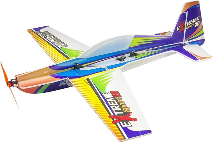 Viloga RC Plane Kit - 710mm Xtreme Sports PP Foam Airplane Model for Adults 3D Aerobatic Outdoor Flying (KIT+Motor+Servos+6CH Receive RX445(FRSKY D16))