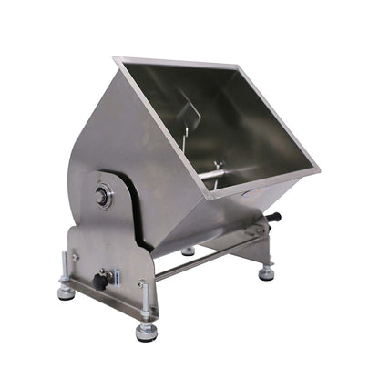 CLIVIA Manual Meat Mixer, 45 Pound Meat Mixer for Sausage, 45lbs Capacity Tilt Tank Sausage Mixer, Stainless Steel Food Processer for Meat, Vegetable, Burger, Dumplings