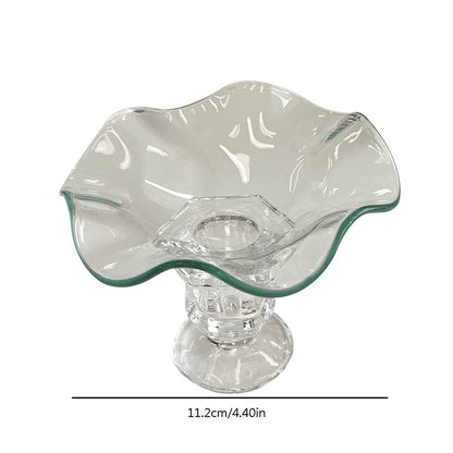 UNNS Candlestick Holder Curved Pillar Glass Candle Holder Dining Table Center Candle Holder Suitable for Dinner Living Room Kitchen Dining Room Candle Holders (Color : A)