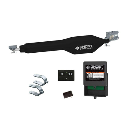 Ghost Controls Heavy Duty Single Solar Automatic Gate Opener Smart Bundle with 30w Solar Panel and MultiConnect