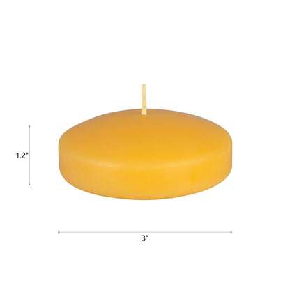 Mega Candles 12 pcs Scented Citronella Floating Candles, Hand Poured Wax Candle 3 Inch Diameter, Indoor & Outdoor Use, Camping, Festivities, Events, Party Usage, Patio, Barbecue BBQ, Picnics