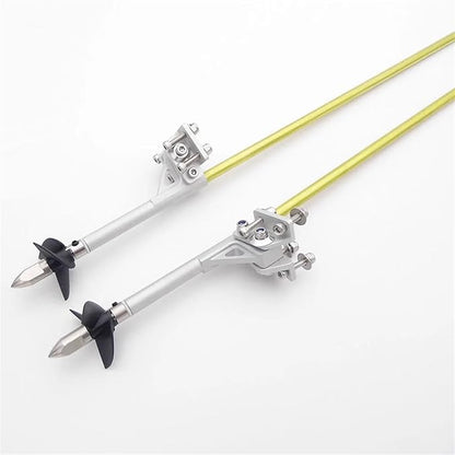 RC Boat 4mm 350mm Flexible Shaft CW CCW Drive Cable Shaft Strut Mount 36mm Propeller for RC Boat Speed Mono V Oval Catamaran(Left Hand)