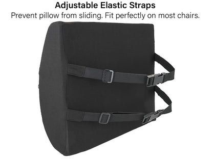 FSA/HSA Eligible, Vaunn Medical Lumbar Support Pillow with Firm Insert & Heated/Cooling Gel Pad