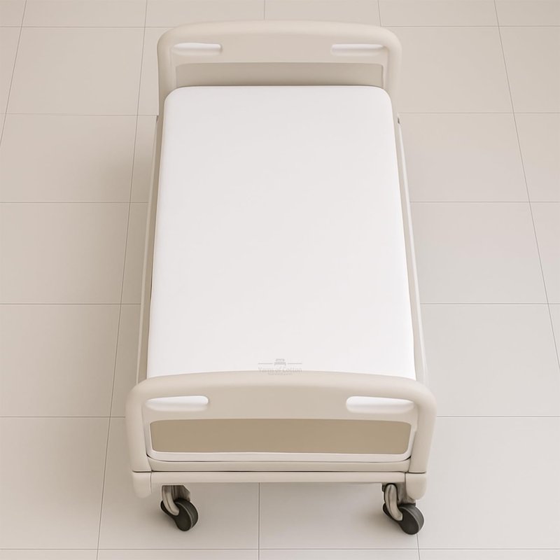 6 Pack Fitted Hospital Bed Sheets - Soft Microfiber Hospital Fitted Sheet - Hospital Bed Fitted Sheets (White, 36" x 80" x 8")