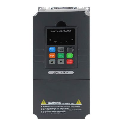ATO 5hp VFD, 220V Single to Three Phase VFD Variable Frequency Drive, 5hp 3.7 kW VFD 220V-240V Single Phase Input 0-220V 3 Phase Output VFD for AC Motor Speed Control(1-Phase Input, 3-Phase Output)