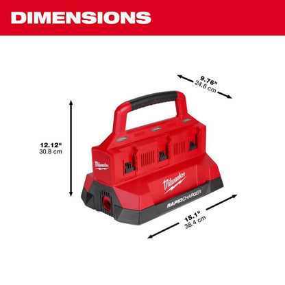 Milwaukee Electric - M18. PACKOUT. SIX Bay Rapid Charger