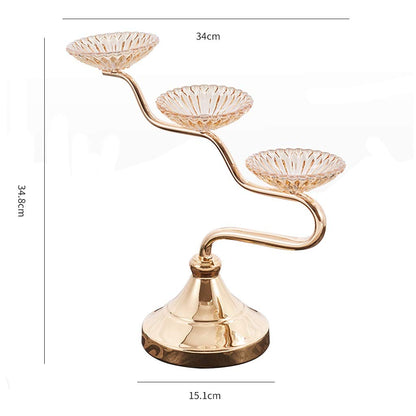 XILIN-1987 Candle Holderss Creative Candle Holder Candlelight Dinner Props Romantic Desktop Decoration 3 Head Candle Holder Decorative Candlestick