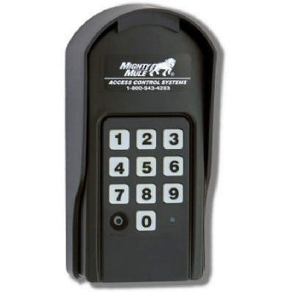 Mighty Mule MM571W Heavy Duty Smart Gate Opener, Single, Black & ar Panel Kit (FM123) for Mighty Mule Automatic Gate Openers,Black Cell & Wireless Digital Keypad (FM137)