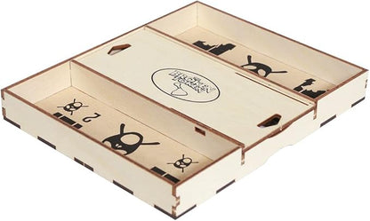 The Broken Token Game Organizer Compatible with Spirit Island - Wooden Game Organizing Box with Multiple Trays