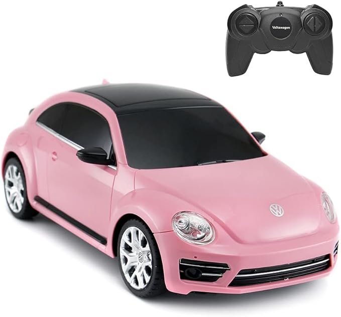 RASTAR Radio Remote Control 1/24 Scale Volkswagen Beetle Licensed RC Model Car (Pink)