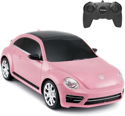 RASTAR Radio Remote Control 1/24 Scale Volkswagen Beetle Licensed RC Model Car (Pink)