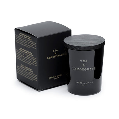 CERERA MOLLA 1899 | Mini Tea and Lemongrass Candle | 1 Wick Aromatic | 20 Hours Burn Time | Natural Fragrances | Recyclable Packaging | Artisan